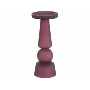 Frosted Claret Glass Pillar Candle 